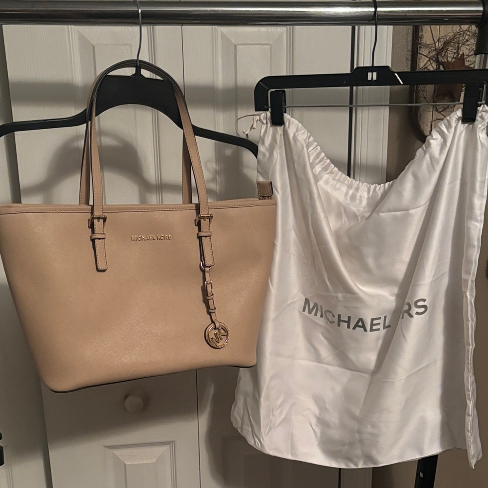 Michael Kors Beige Tote Bag